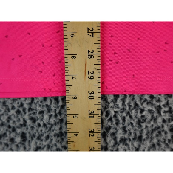 NIKE Dri-FIT Victory Micro Print‎ Golf Polo Men's Large HyperPink CU9841 - Picture 8 of 12